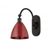 Innovations Lighting 518-1W-OB-MBD-75-RD - Plymouth - 1 Light - 8 inch - Oil Rubbed Bronze - Sconce