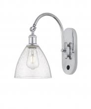 Innovations Lighting 518-1W-PC-GBD-754 - Bristol - 1 Light - 8 inch - Polished Chrome - Sconce