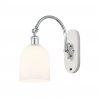 Innovations Lighting 518-1W-WPC-G558-6GWH - Bella - 1 Light - 6 inch - White Polished Chrome - Sconce