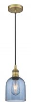 Innovations Lighting 616-1P-BB-G558-6BL - Bella - 1 Light - 6 inch - Brushed Brass - Cord hung - Mini Pendant