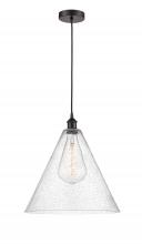 Innovations Lighting 616-1P-OB-GBC-164-LED - Berkshire - 1 Light - 16 inch - Oil Rubbed Bronze - Cord hung - Pendant