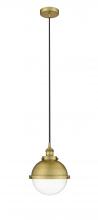 Innovations Lighting 616-1PH-BB-HFS-82-BB-LED - Hampden - 1 Light - 9 inch - Brushed Brass - Cord hung - Mini Pendant