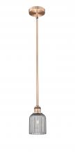 Innovations Lighting 616-1S-AC-G559-5SM - Bridal Veil - 1 Light - 5 inch - Antique Copper - Cord hung - Mini Pendant