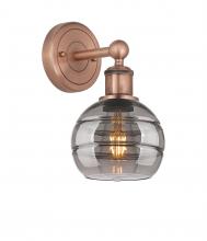Innovations Lighting 616-1W-AC-G556-6SM - Rochester - 1 Light - 6 inch - Antique Copper - Sconce