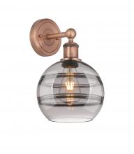 Innovations Lighting 616-1W-AC-G556-8SM - Rochester - 1 Light - 8 inch - Antique Copper - Sconce