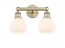 Innovations Lighting 616-2W-AB-G121-6 - Athens - 2 Light - 15 inch - Antique Brass - Bath Vanity Light