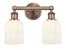 Innovations Lighting 616-2W-AC-G559-5GWH - Bridal Veil - 2 Light - 14 inch - Antique Copper - Bath Vanity Light