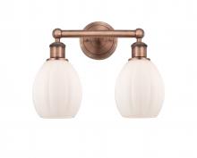 Innovations Lighting 616-2W-AC-G81 - Eaton - 2 Light - 15 inch - Antique Copper - Bath Vanity Light