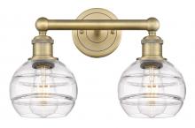 Innovations Lighting 616-2W-BB-G556-6CL - Rochester - 2 Light - 15 inch - Brushed Brass - Bath Vanity Light