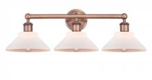 Innovations Lighting 616-3W-AC-G131 - Orwell - 3 Light - 26 inch - Antique Copper - Bath Vanity Light