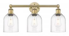Innovations Lighting 616-3W-BB-G558-6CL - Bella - 3 Light - 24 inch - Brushed Brass - Bath Vanity Light
