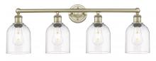 Innovations Lighting 616-4W-AB-G558-6CL - Bella - 4 Light - 33 inch - Antique Brass - Bath Vanity Light