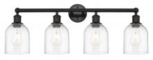 Innovations Lighting 616-4W-BK-G558-6CL - Bella - 4 Light - 33 inch - Matte Black - Bath Vanity Light