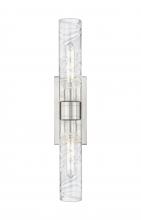 Innovations Lighting 617-2W-SN-G617-11DE - Boreas - 2 Light - 24 inch - Satin Nickel - Bath Vanity Light