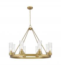 Innovations Lighting 617-8CR-BB-G617-8DE - Boreas - 6 Light - 36 inch - Brushed Brass - Chandelier
