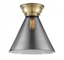 Innovations Lighting 623-1F-AB-G43-L-LED - Cone - 1 Light - 12 inch - Antique Brass - Flush Mount