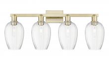 Innovations Lighting 716-4W-AB-G457-6CL - Preston Flute - 4 Light - 36 inch - Antique Brass - Bath Vanity Light