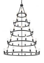 Innovations Lighting 8203456-BK - Saloon - 45 Light - 60 inch - Matte Black - Chain Hung - Chandelier