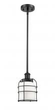 Innovations Lighting 916-1S-BK-G51-CE-LED - Bell Cage - 1 Light - 5 inch - Matte Black - Mini Pendant