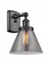 Innovations Lighting 916-1W-BK-G43-LED - Cone - 1 Light - 8 inch - Matte Black - Sconce