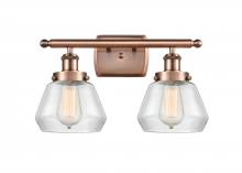 Innovations Lighting 916-2W-AC-G172 - Fulton - 2 Light - 16 inch - Antique Copper - Bath Vanity Light