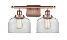 Innovations Lighting 916-2W-AC-G72 - Bell - 2 Light - 18 inch - Antique Copper - Bath Vanity Light