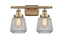 Innovations Lighting 916-2W-BB-G142 - Chatham - 2 Light - 16 inch - Brushed Brass - Bath Vanity Light