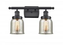 Innovations Lighting 916-2W-BK-G58 - Bell - 2 Light - 16 inch - Matte Black - Bath Vanity Light