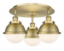 Innovations Lighting 916-3C-BB-HFS-61-BB - Ballston Urban - 3 Light - 19 inch - Brushed Brass - Flush Mount