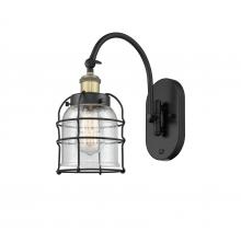 Innovations Lighting 918-1W-BAB-G54-CE - Bell Cage - 1 Light - 6 inch - Black Antique Brass - Sconce