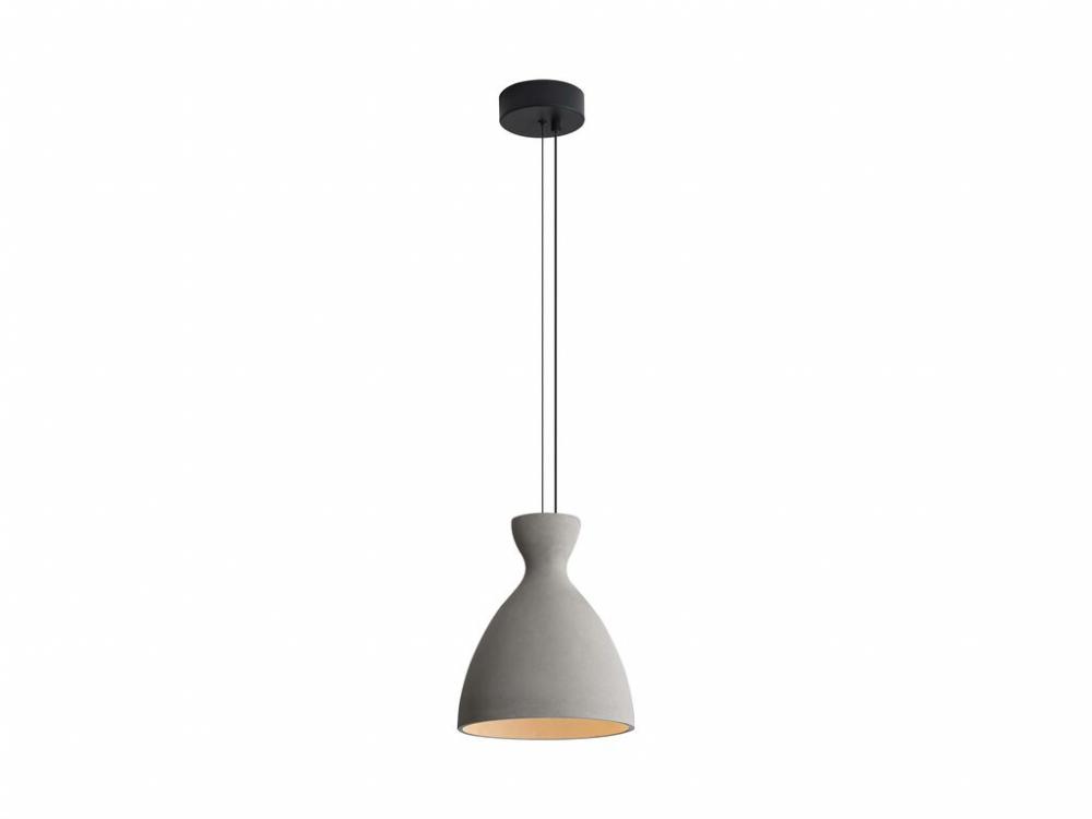 Aethera 10&#34; LED Pendant in Grey Cement