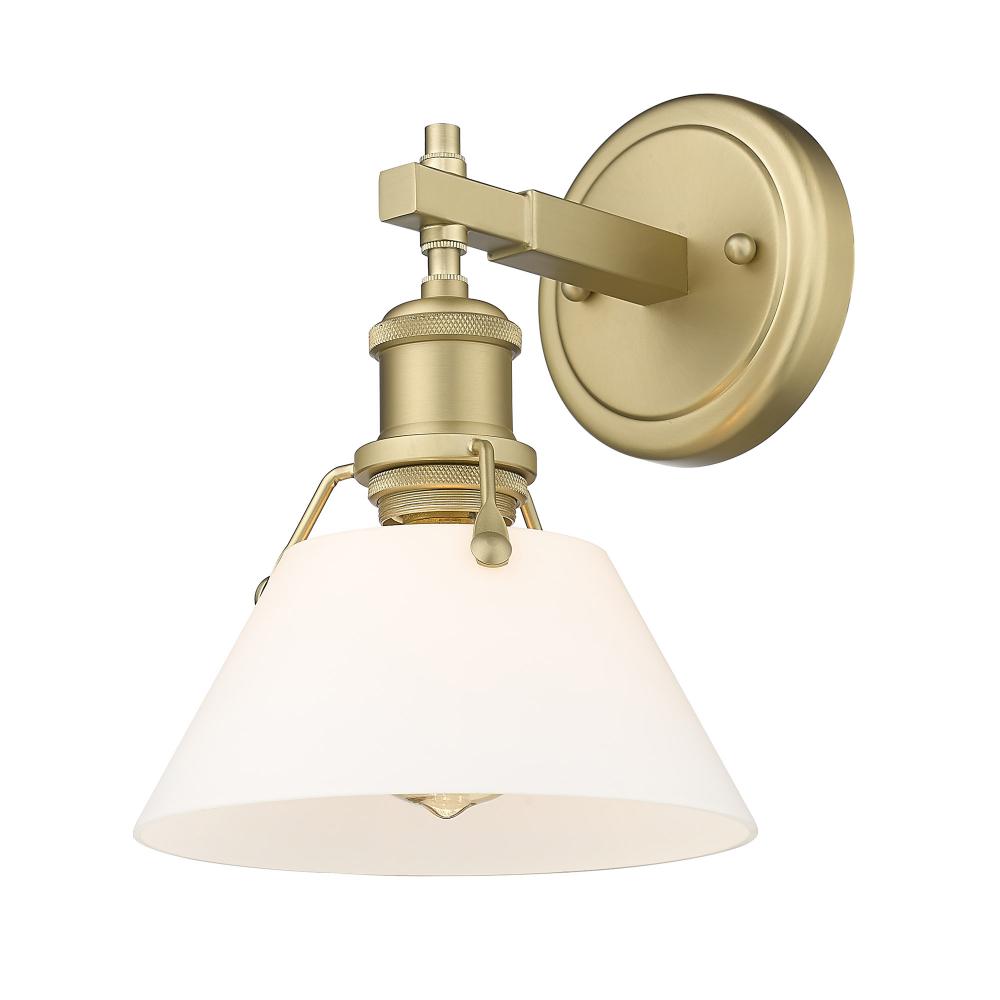 Orwell BCB 1 Light Bath Vanity in Brushed Champagne Bronze with Opal Glass