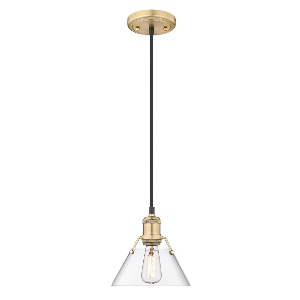 Orwell BCB Small Pendant - 7&#34; in Brushed Champagne Bronze with Clear Glass