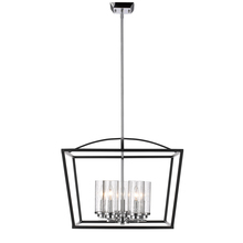 Golden 4309-5 BLK-SD - Mercer 5 Light Chandelier