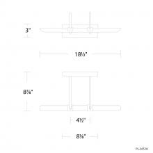 Modern Forms US Online PL-36518-27-BK - Ansel Picture Light