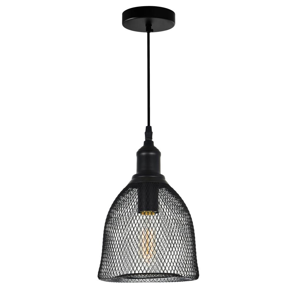 Drea 1 Light Down Mini Pendant With Black Finish