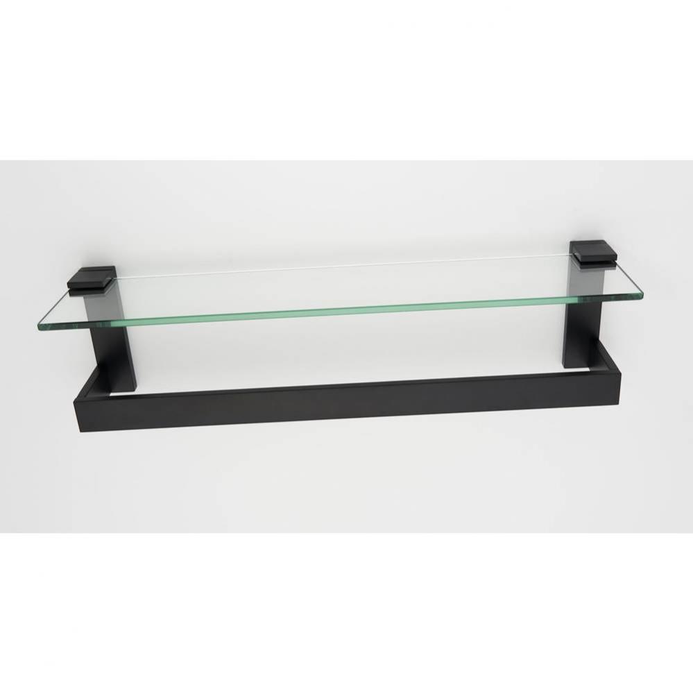 18&apos;&apos; Glass Shelf with Towel Bar