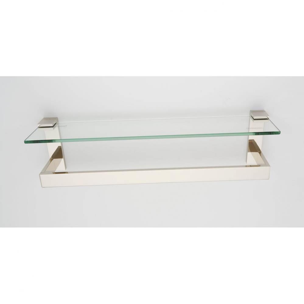 18&apos;&apos; Glass Shelf with Towel Bar