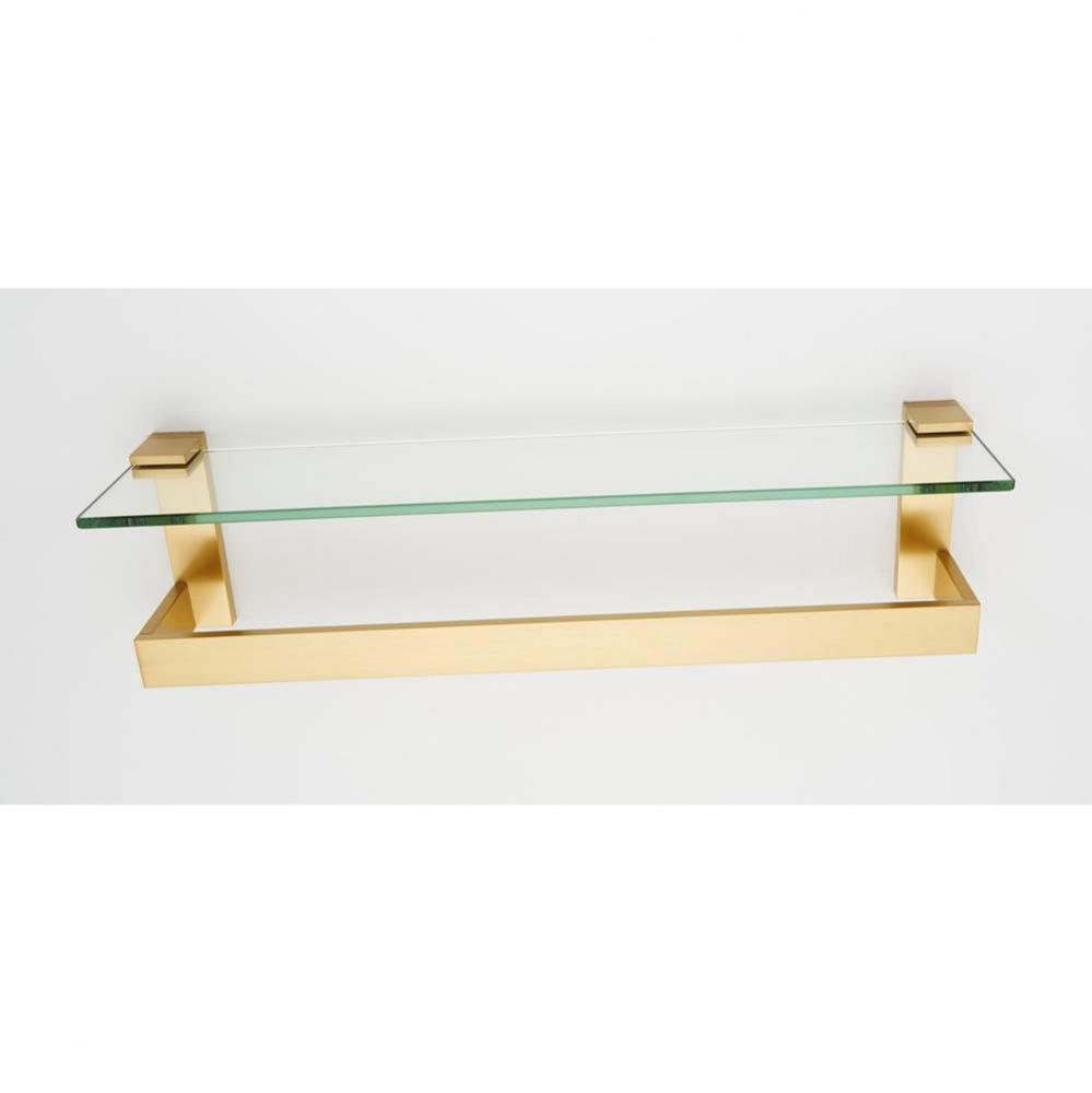 18&apos;&apos; Glass Shelf with Towel Bar