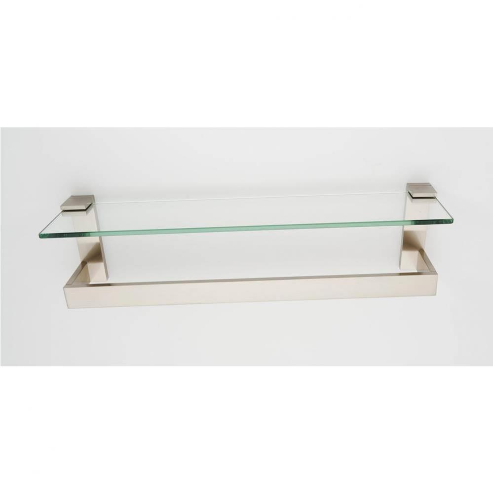 18&apos;&apos; Glass Shelf with Towel Bar