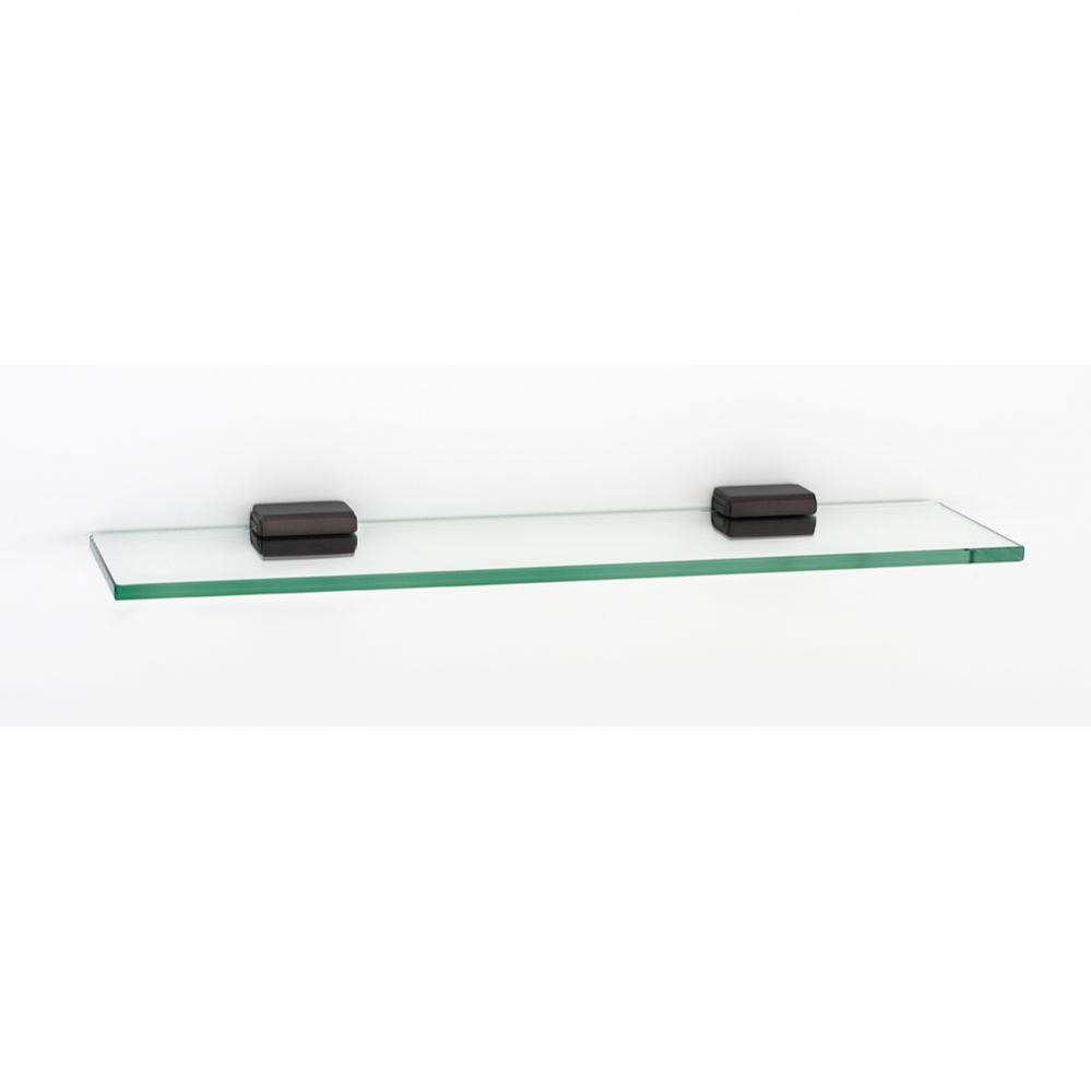 18&apos;&apos; Glass Shelf W/Brackets