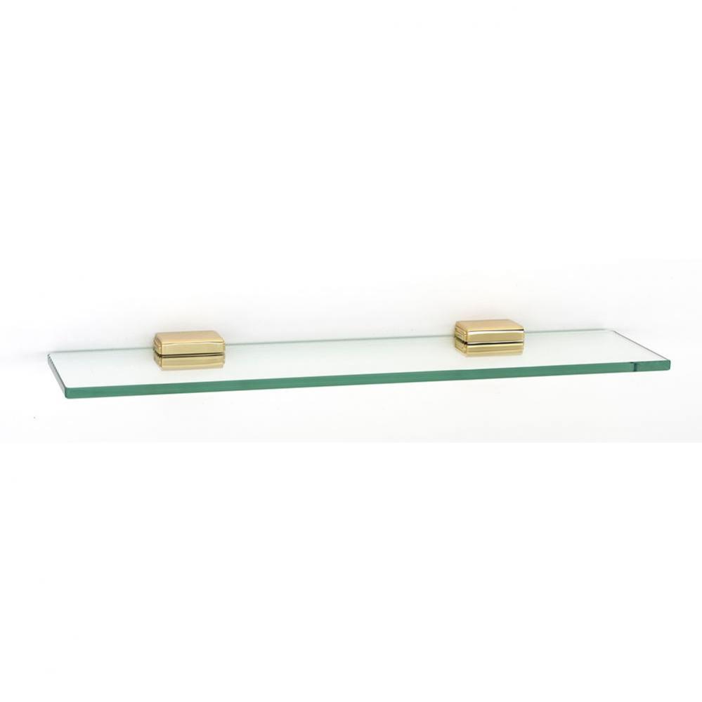 18&apos;&apos; Glass Shelf W/Brackets