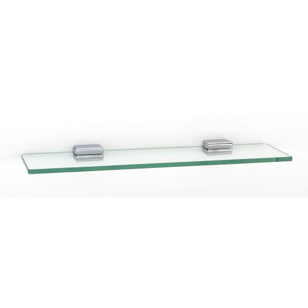 18&apos;&apos; Glass Shelf W/Brackets