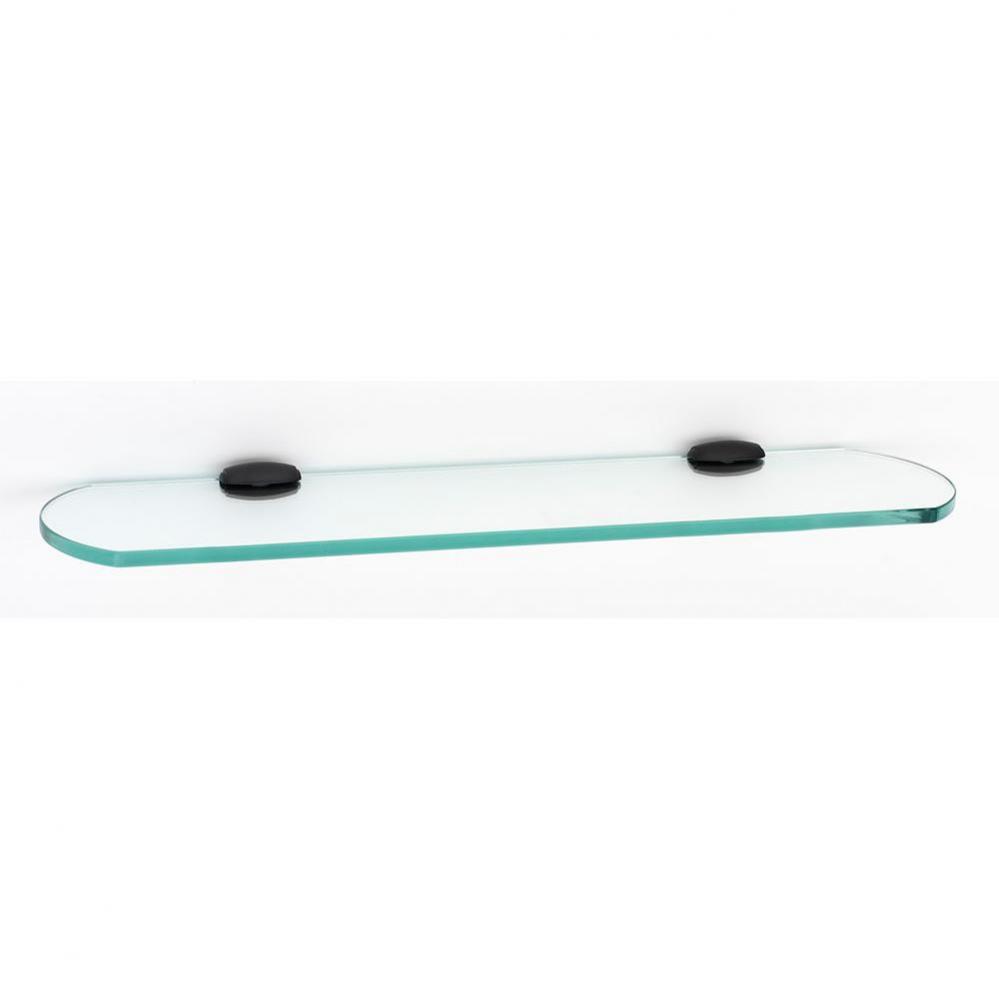 18&apos;&apos; Glass Shelf W/Brackets