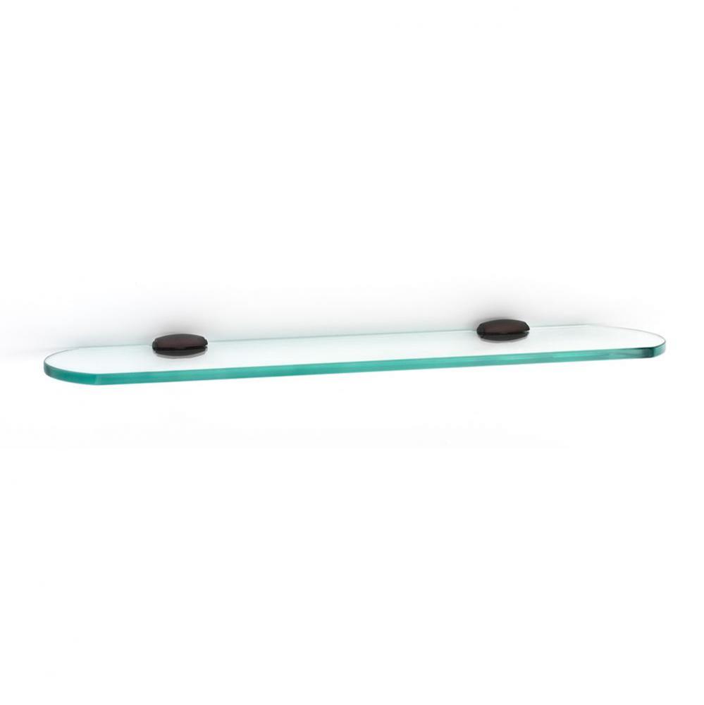 18&apos;&apos; Glass Shelf W/Brackets