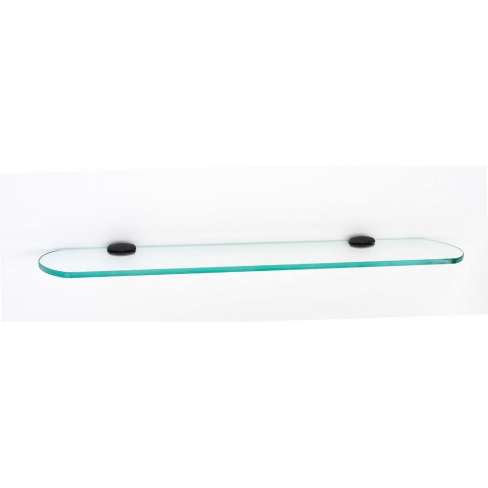 24&apos;&apos; Glass Shelf W/Brackets