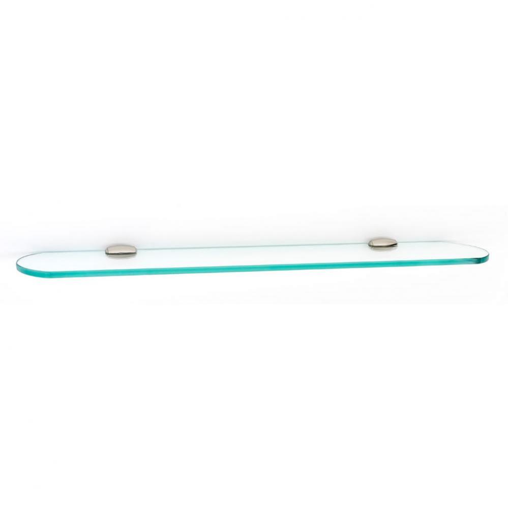 24&apos;&apos; Glass Shelf W/Brackets