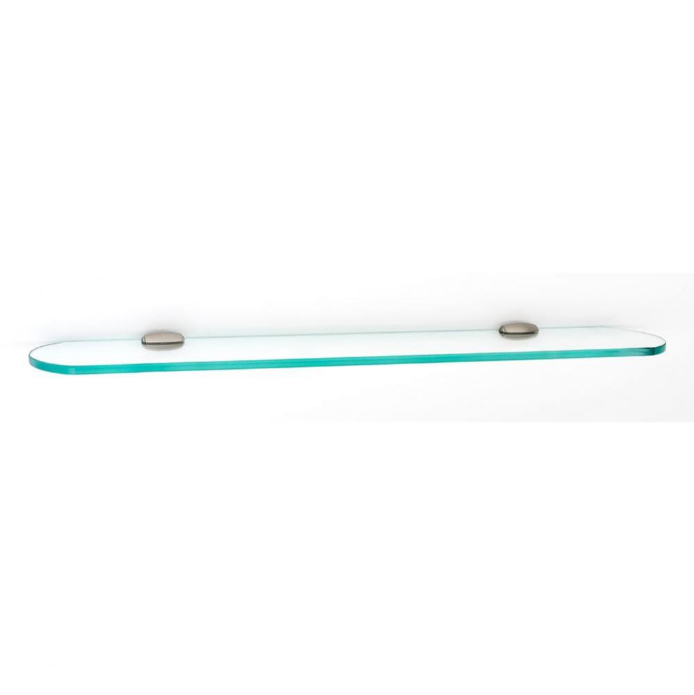 24&apos;&apos; Glass Shelf W/Brackets