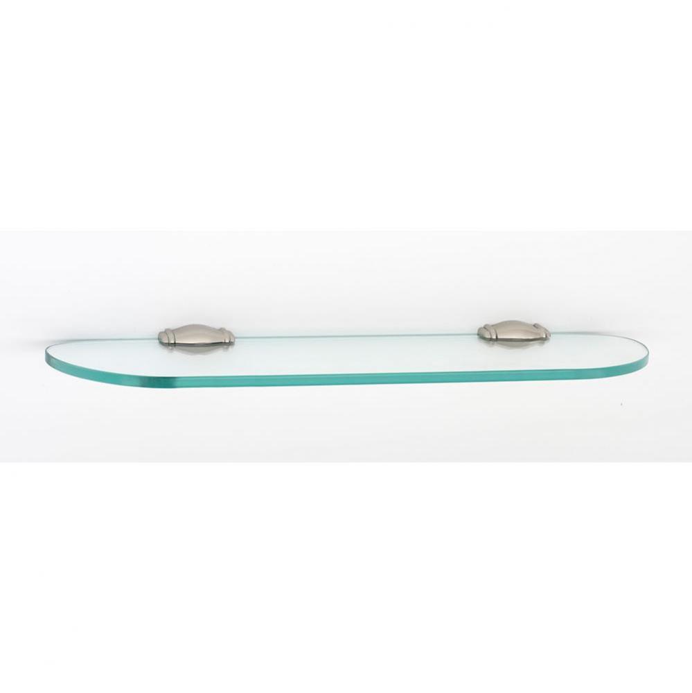 18&apos;&apos; Glass Shelf W/Brackets