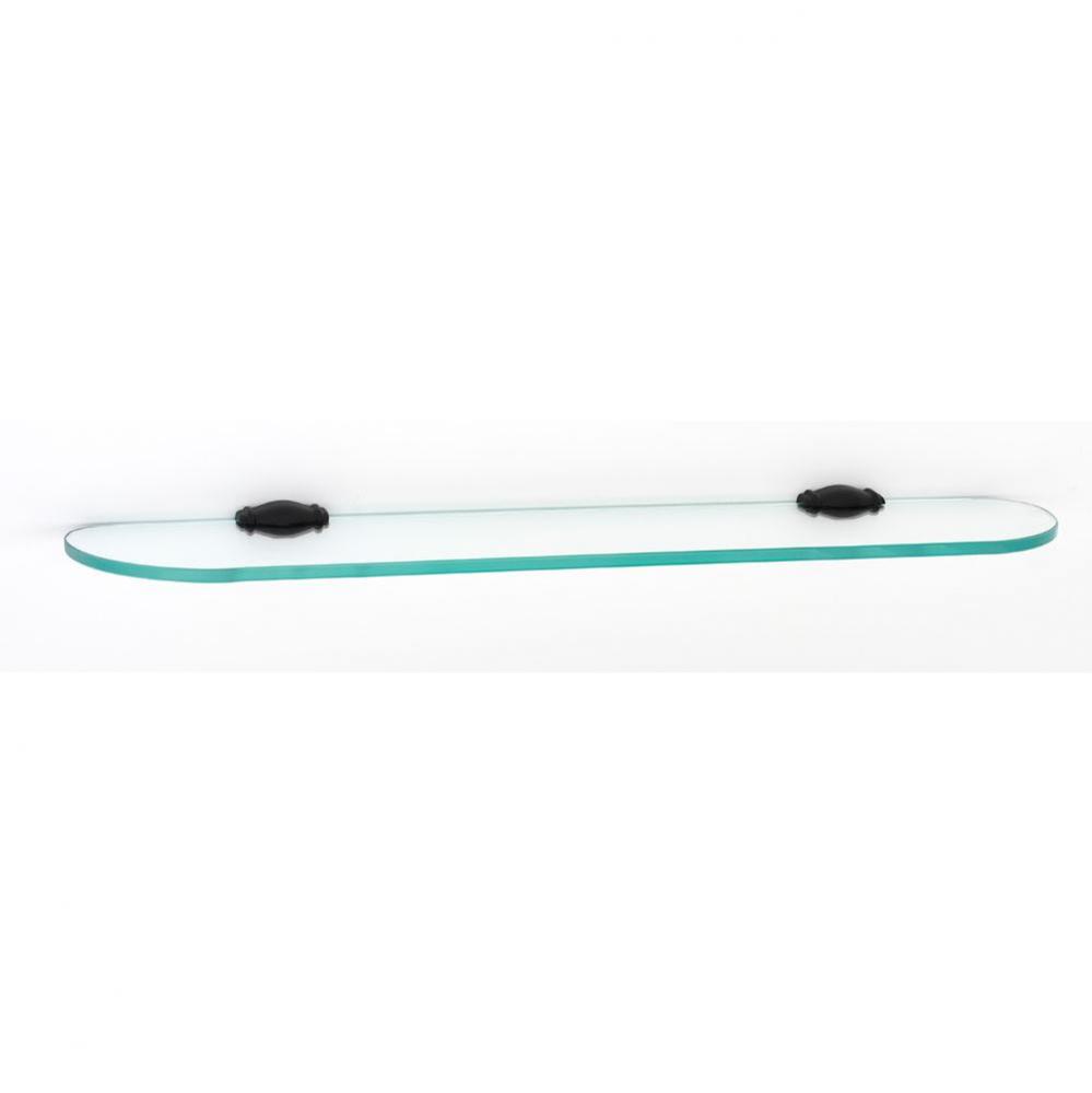 24&apos;&apos; Glass Shelf W/Brackets